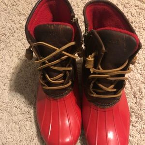 Sperry’s Saltwater RED rain/snow boots